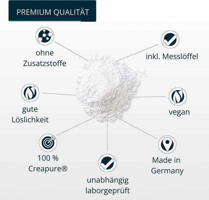 Produktbild Brandl Kreatin CREAPURE Creatin Monohydrat Pulver (1 Stück, Pulver, 500 g)