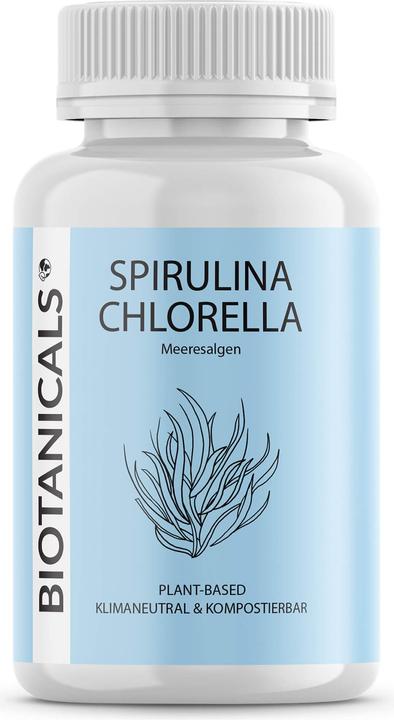 Image du produit Biotanicals Spiruline + Chlorella 120 gélules (120 pièce(s), Capsules, 60 g)