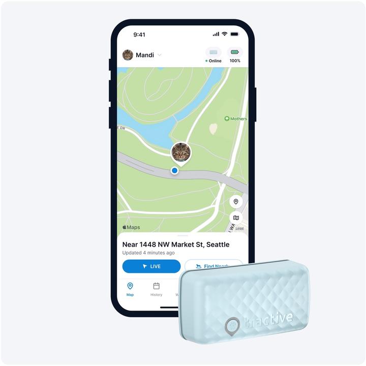 Productafbeelding Tractive GPS CAT Mini - mint (Eén maat voor iedereen, Kat, Algemeen)