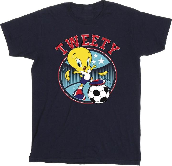 Actual product image Looney Tunes Mens Tweety Football Circle T-Shirt (S)
