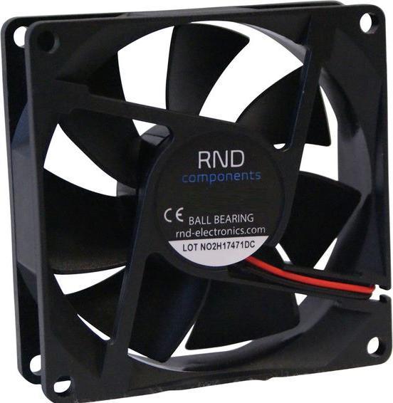 Produktbild RND Components Bürstenloser Axiallüfter DC 80x80x25mm 24V 93.6m³/h (80 mm)
