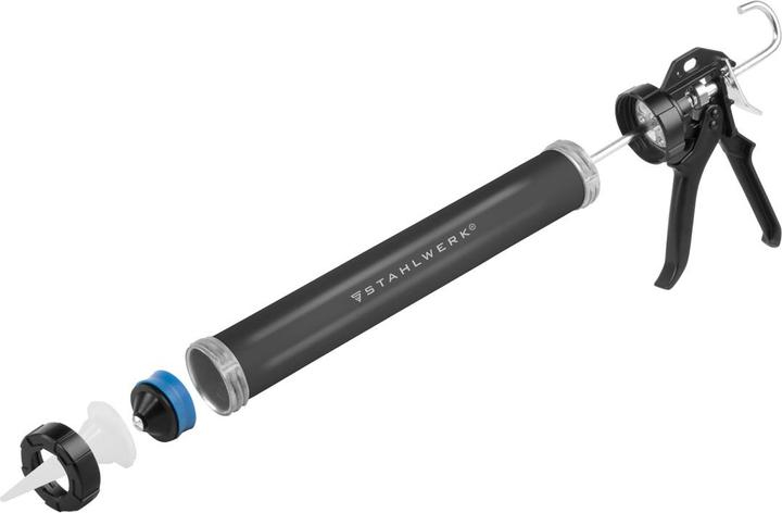 Actual product image Stahlwerk Silicone gun SPB-600 ST with 600 ml aluminum silicone gun