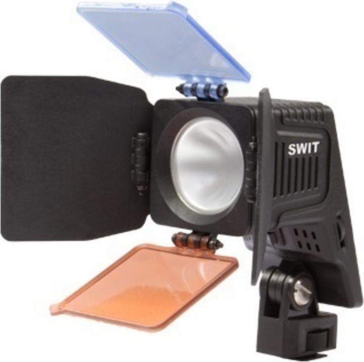 Produktbild Swit 13W COB LED On-camera Light 800Lux, dimmerable 70W equivalent output Single shadow, soft, glarele
