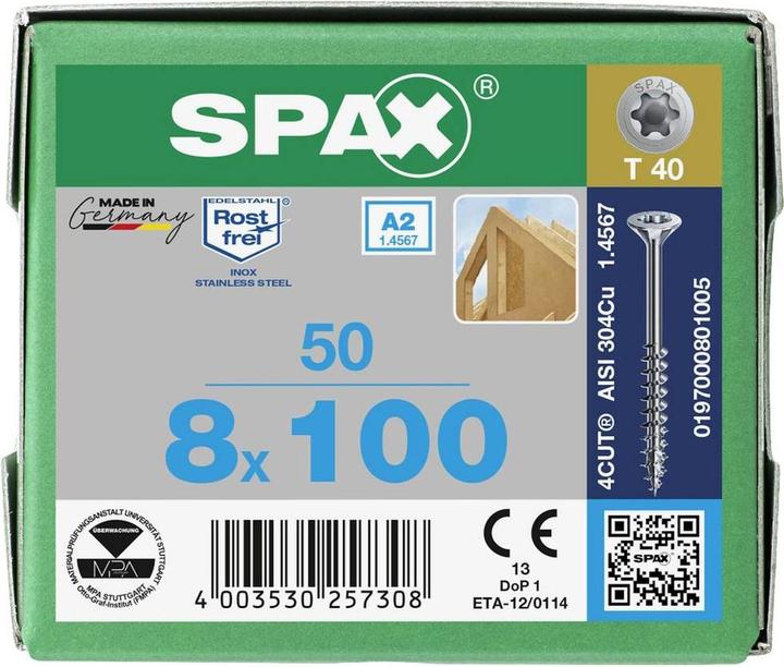 Productafbeelding Spax Houtbouwschroeven (50 Schroeven per stuk)