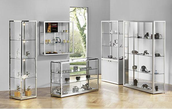Produktbild kaiserkraft Staufachvitrine (100 x 40 x 200 cm)