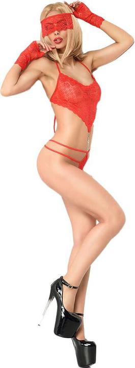Produktbild Chilirose Spitzen-Body und Mask "Isa" (S/M)