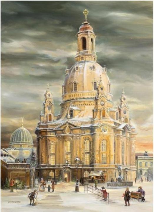 Produktbild Olewinski & Tochter 2913 - Weihnachtspostkarte "Dresden Frauenkirche" neu (1 Stk.)