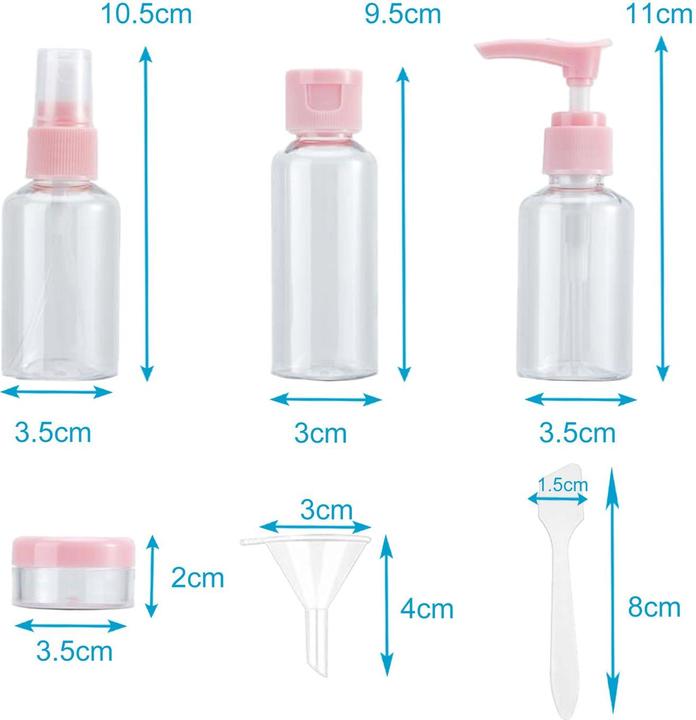 Actual product image Intirilife Bottle Set in ROSA TRANSPARENT