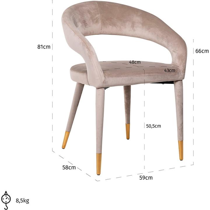 Immagine prodotto Richmond Interiors Stuhl Gia khaki
