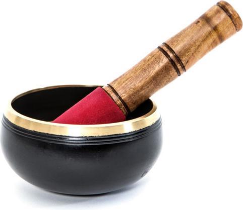 Actual product image Cachet Singing bowl with leather clapper (Singing bowl)