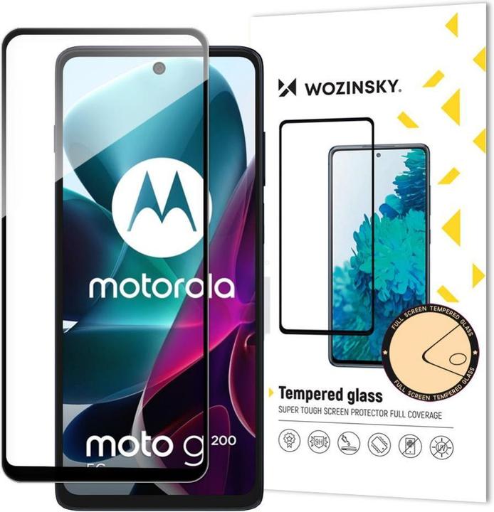 Immagine prodotto Hurtel Wozinsky Vetro temperato a colla totale Motorola Moto G200 5G 9H Vetro temperato a schermo pieno (1 Pezzo/i, Motorola Moto G200 5G)
