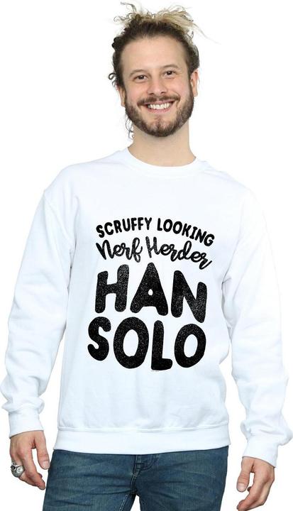 Actual product image Star Wars Mens Han Solo Legends Tribute Sweatshirt (L)