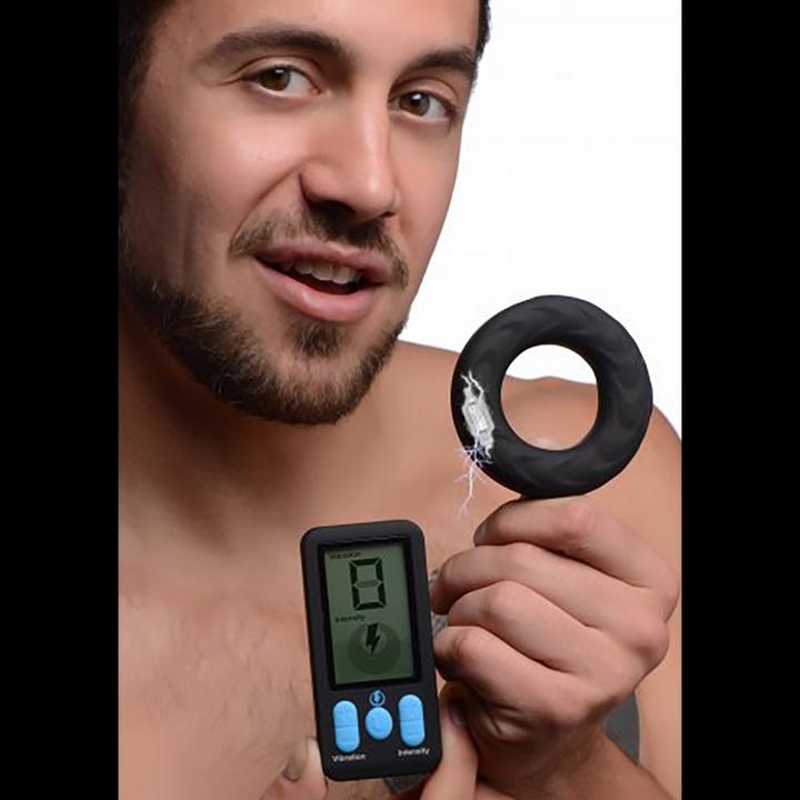 Produktbild Zeus Electrosex 5X E-Stim Pro Silicone Vibrating Cock Ring + Remote (7.60 cm)