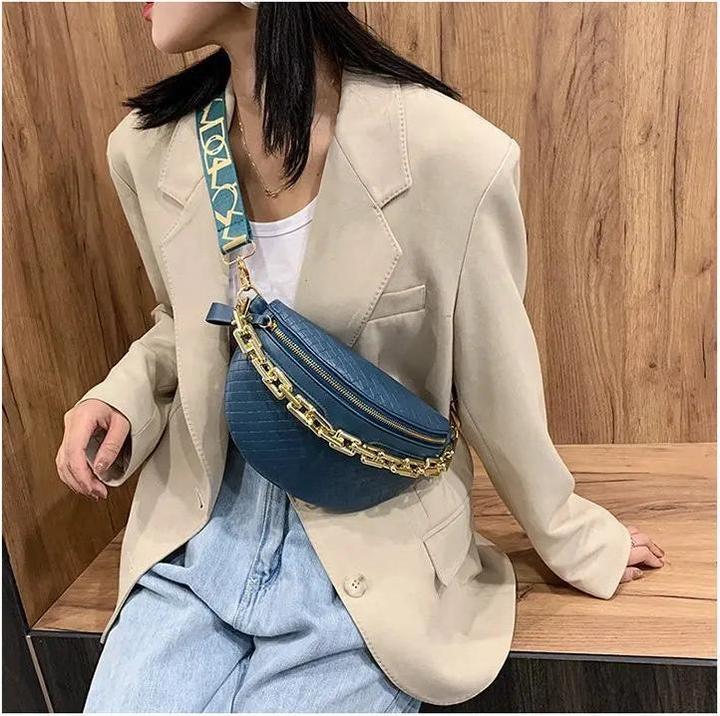 Image du produit Only-Bags.Store Chain Chest Bags Haute qualité PU Sac à bandoulière Porte-monnaie mignon et sac à main Crossbody Bag