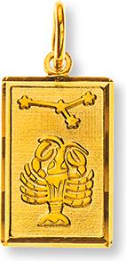 Natsumi Schmuck Anhänger Sternzeichen Krebs Gelbgold 18K/750 (750/18 K Gelbgold)