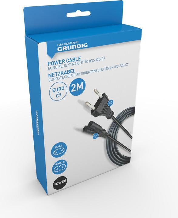 Actual product image Grundig Power cable Euro plug (2 m)