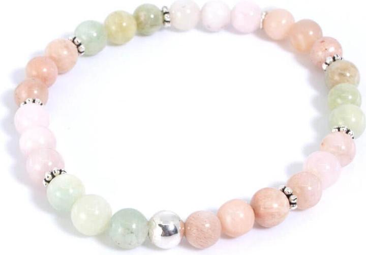 Immagine prodotto Balibay Concetta (18 cm, Argento 925, Quarzo rosa, Pietra lunare, Pietra preziosa, Morganite)
