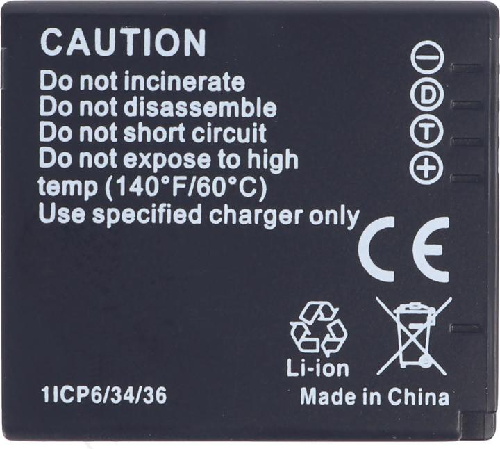 Actual product image Panasonic Battery DMW-BCF10, DMW-BCF10E, BCF-10, CGA-S/106C,, CGA-S106C (Rechargeable battery)