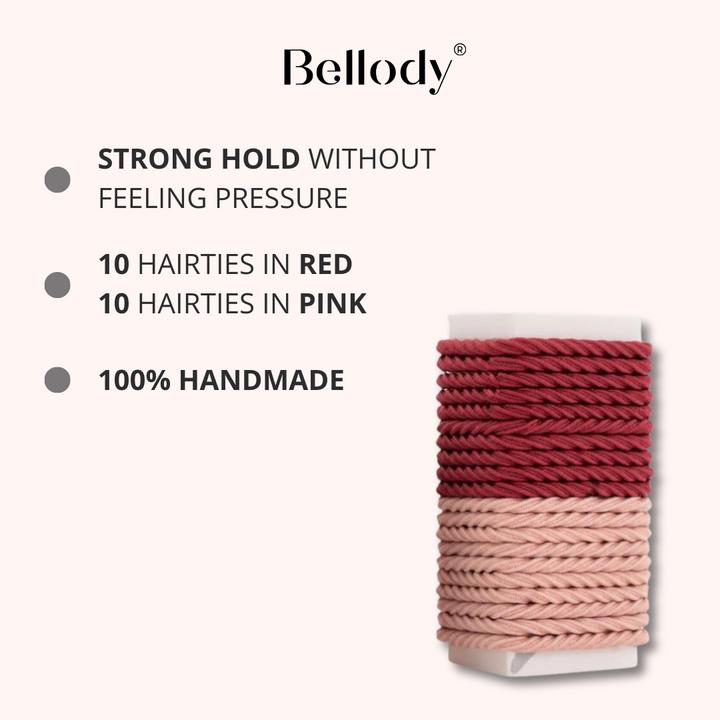 Produktbild Bellody Minis Haargummis Bordeaux Red/Mellow Rose (Haargummi)