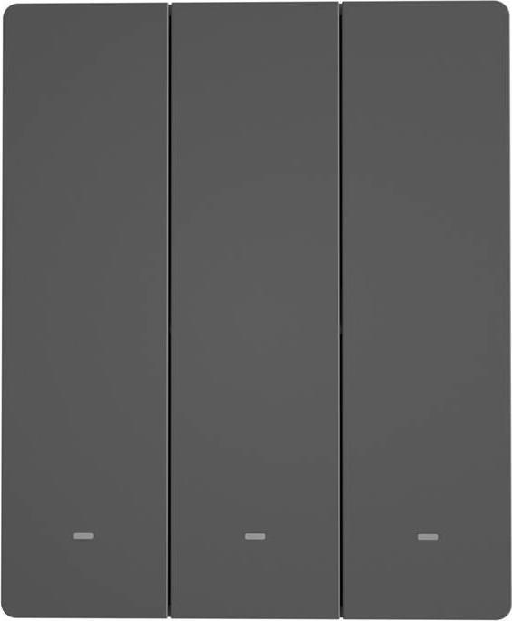 Actual product image Sonoff Smart 3-Channel Wi-Fi Wall Switch Black (M5-3C-80)