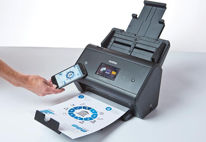 Actual product image Brother Ads-3600w (WLAN, LAN, USB, NFC)