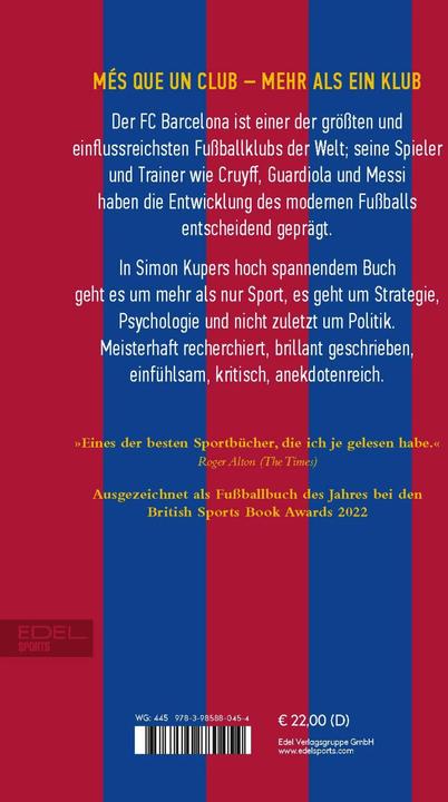 Produktbild Barca. Aufstieg und Fall des Klubs, der den modernen Fussball erfand (Deutsch, Simon Kuper, Sonja Kerkhoffs, 2023)