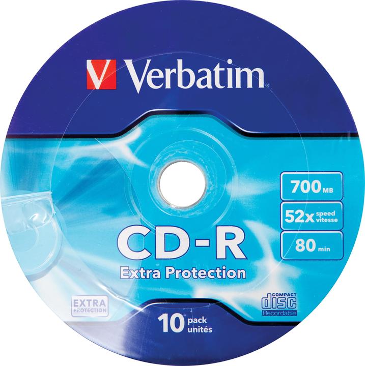 Produktbild Verbatim 10 x CD-R 700MB (80 Min) 52x (10 x)