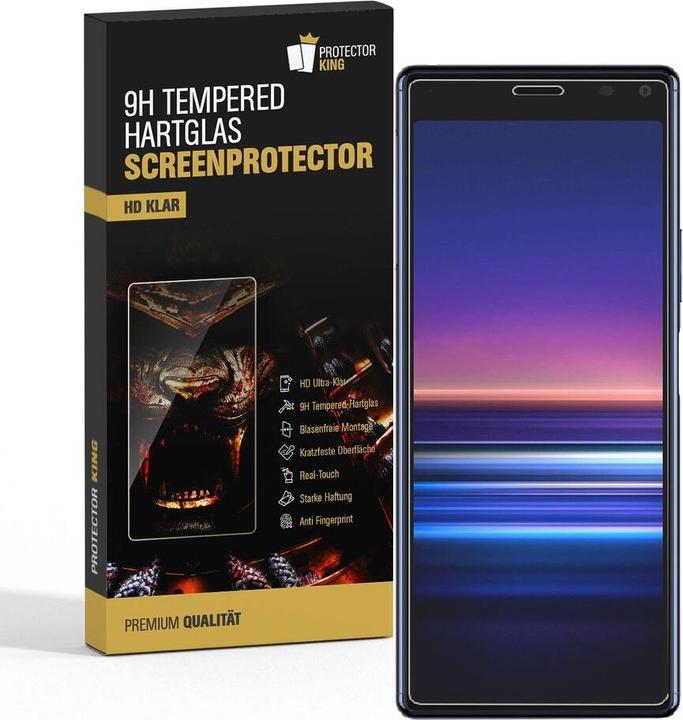 Produktbild Protectorking 3x echtes Tempered 9H Panzerhartglas 3D KLAR (3 Stück, Sony Xperia 20)