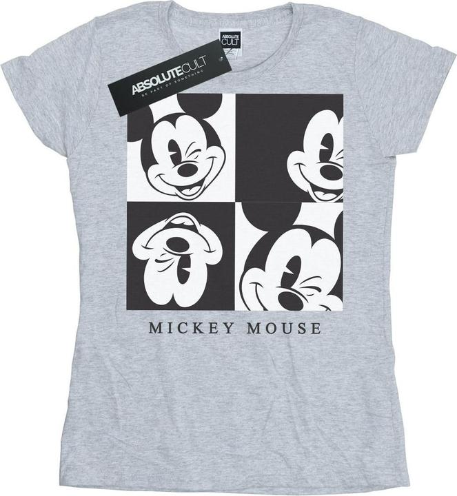 Actual product image Disney Womens/Ladies Mickey Mouse Wink Cotton T-Shirt (S)