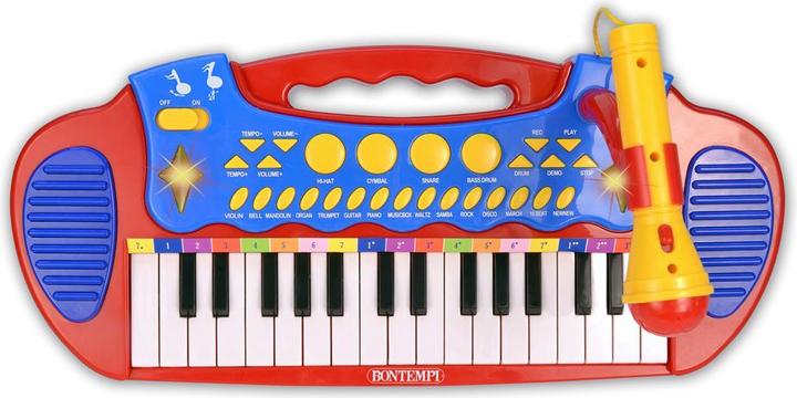 Produktbild Bontempi E-Keyboard mit Mikrofon und Hocker