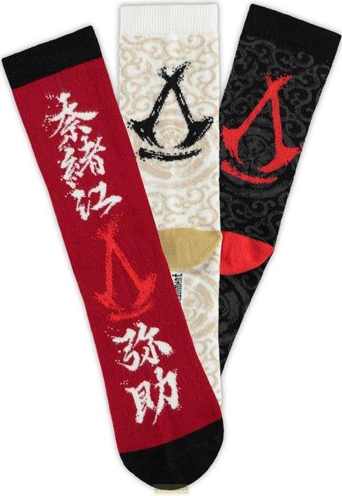Actual product image Difuzed Assassin's Creed Shadows socks 3-pack crew 35-38 (pack of 3, 35 - 38)