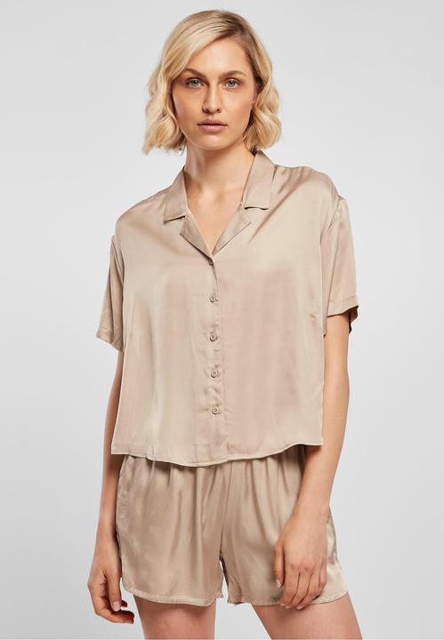 Produktbild Urban Classics Ladies Viscose Satin Resort Shirt - 17070 (XS)