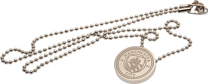 Produktbild Manchester City FC Wappen Halskette mit Anhänger Edelstahl (100% synthetisches Material)