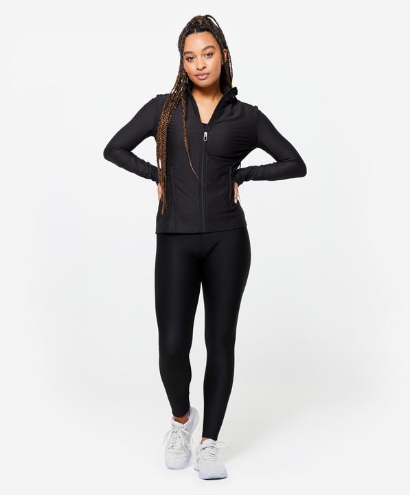 Produktbild Domyos Trainingsjacke mit Reissverschluss Damen - schwarz (M)