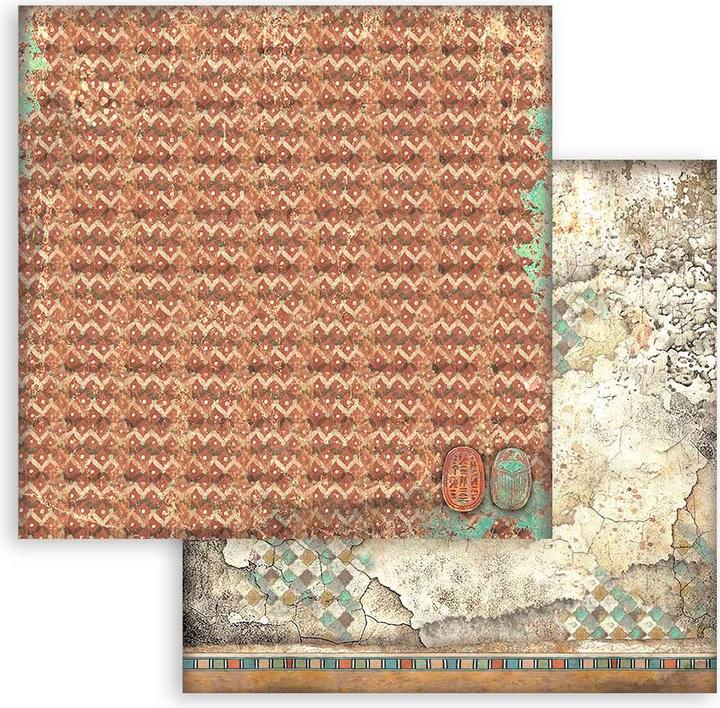 Image du produit Stamperia Bloc de scrapbooking "Pays de Pharaons Backgrounds (190 g/m², 10 x)
