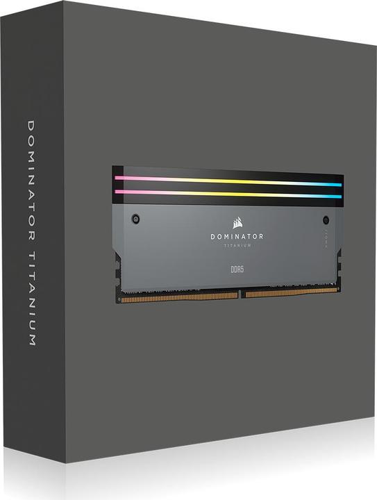 Produktbild Kingston RAM Corsair D5 6000 96GB C30 Dom Titanium K2 (2 x 48GB, 6000 MHz, DDR5-RAM, DIMM)