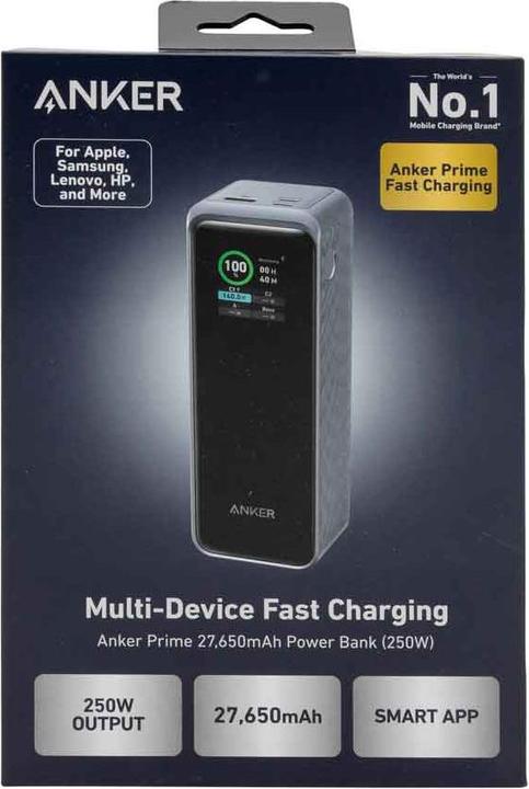 Actual product image Anker Prime (27650 mAh, 250 W, 99.54 Wh)
