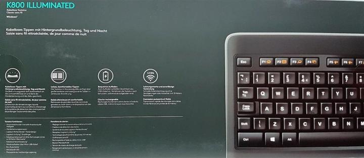 Image du produit Logitech K800 (DE, Sans fil)