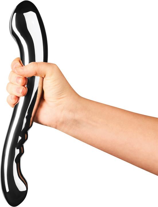 Actual product image Le Wand Contour stainless steel dildo