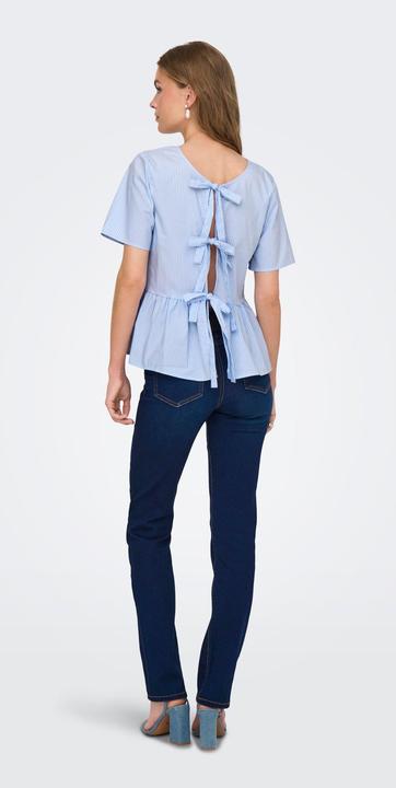 Image du produit JdY Locker geschnitten Hemdkragen Voluminöser Armschnitt Top Top mit Schösschen (XL)