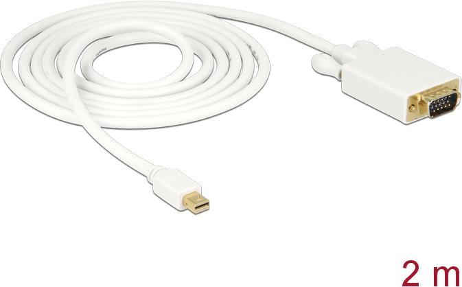 Produktbild Delock Mini DisplayPort — VGA (2 m, VGA, DisplayPort)