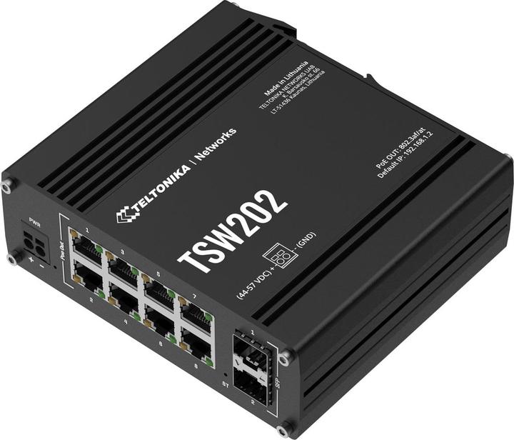 Produktbild Teltonika TSW202 000000 - TSW202, MANAGED PoE+ SWITCH (10 Ports)