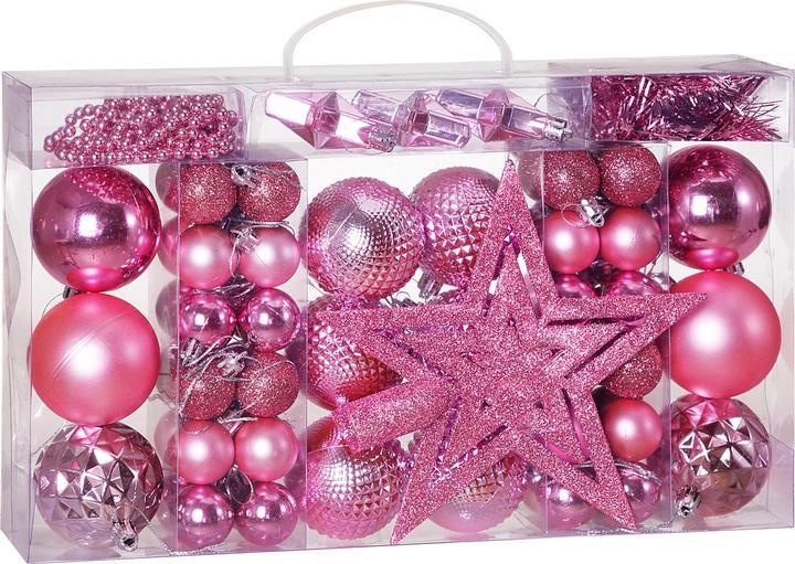 Actual product image Deuba 66tlg Christmas tree balls silver (66 -part)