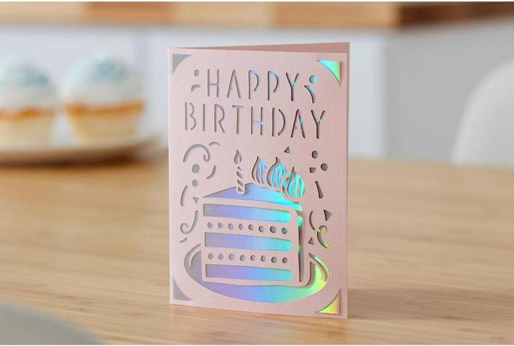 Actual product image Cricut Blank card Joy 10.7 x 13.9 cm with envelope, 12 pieces (12 pcs.)