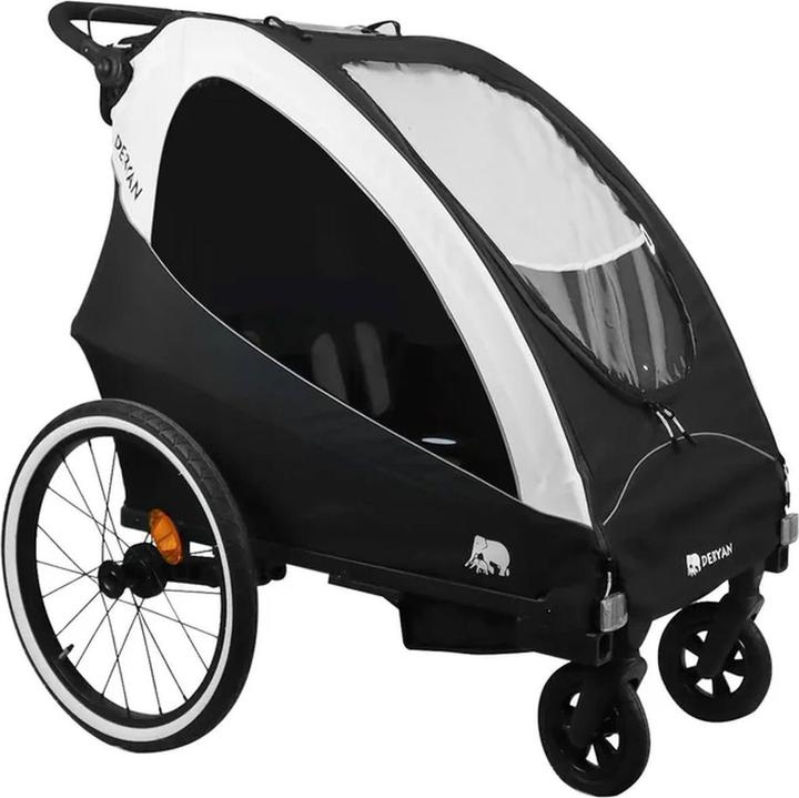 Image du produit Deryan 3in1 Fahrradanhänger für 2 Kinder