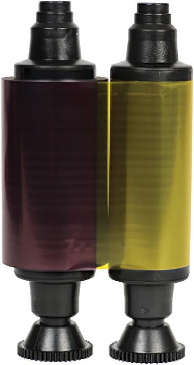 Actual product image Evolis YMCKO tape (Yellow, Green, Violet)