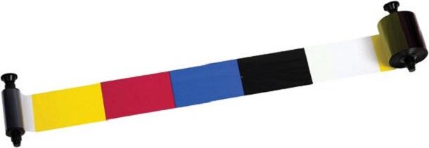 Actual product image Evolis YMCKO tape (Yellow, Green, Violet)