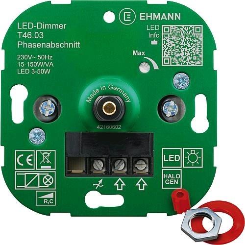 Ehmann T4603 UP Dimmer für LED und Energiesparlampen