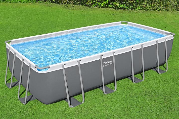 Produktbild Bestway Power Steel Frame Pool Komplett- Set, mit Sandfilteranlage, 549x274x122 (549 x 274 x 122 cm)