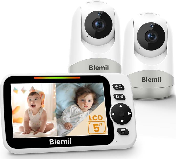 Actual product image Blemil Babyphone mit 2 Kameras (Video & Audio)